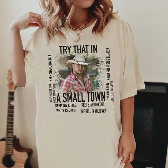 Jason Aldean Cotton Shirt, Comfortable Short Sleeve Sports Tee for Men, Women, Kids - Trending Street Fashion