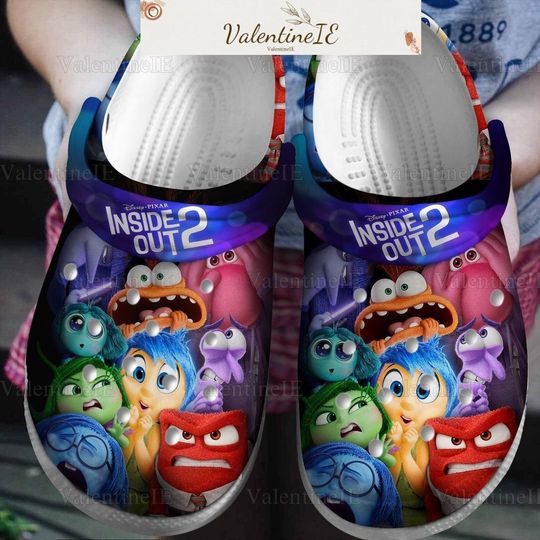 Inside Out 2 Clogs, Inside Out 2 Sandals, Inside Out 2 Casual Shoes, Disneyland Shoes, Magic Kingdom Shoes, Inside Out 2 Summer Shoes