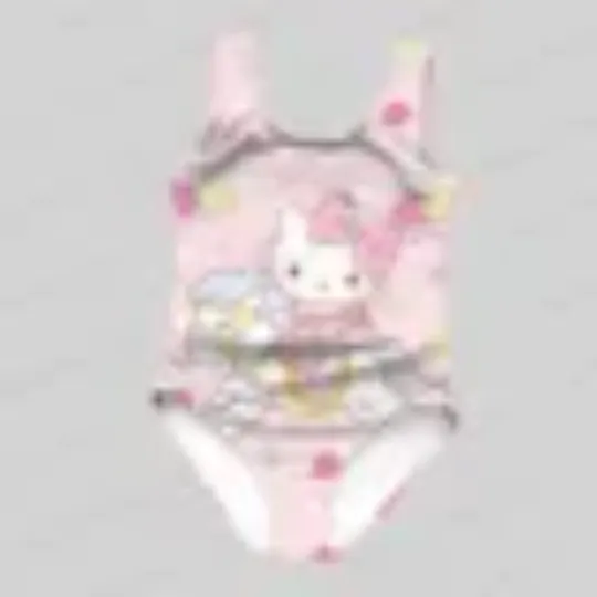 Summer Sanrio Girl One-piece Swimsuit, Hello Kitty Unicorn Print Pattern Swimsuit, KID/Adult Cute Cartoon Women's Swimsuit