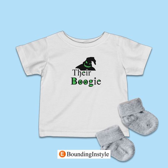 Nightmare Before Christmas Shirt, Their Boogie Shirt, Oogie Boogie Infant Shirt, Disney Halloween Shirt, Casual Cotton Short Sleeved Shirt, Disney Men Clothing for Men, Women and Kids