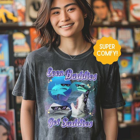 Band Shirt Shark Vintage Comfort Colors Tee, Marine Biology Fun Bootleg Shirt, Gift for Marine Biologist Locals or Conservationist