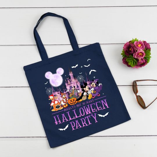 Mickey's Not No Scary Halloween Party Tote Bag, Mickey And Friends Halloween Tote Bag, Halloween Party 2024, Halloween Gift, Halloween Tote