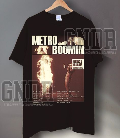 RETRO METRO BOOMIN Vintage Shirt, Metro Boomin Hip-Hop/Rap, Leland Tyler Wayne Homage Tshirt, Metro Boomin Retro 90s, Metro Boomin | Timnas