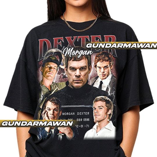 Limited Dexter Morgan Vintage T-Shirt, Gift For Woman and Man Unisex T-Shirt, Vintage 90 Short Sleeve T-shirt
