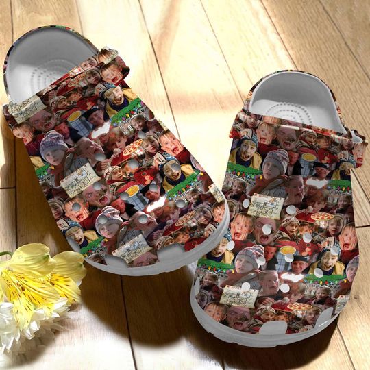Home Alone Christmas Clog , Clogs Shoes For Men Women and Kid, Christmas Vacation, Funny Movies Christmas Gifts