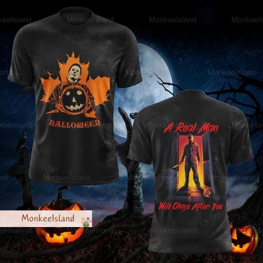 Michael Myers 3D Shirt, Halloween Michael Myers Shirt, Horror Movie Shirts, Halloween Slasher Movie Shirt, Halloween Crewneck