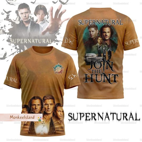 Supernatural Join The Hunt 3D Shirt, Supernatural Shirt, Sam Winchester Shirt, Dean Winchester Shirt, Supernatural Men Shirt, Supernatural Gift