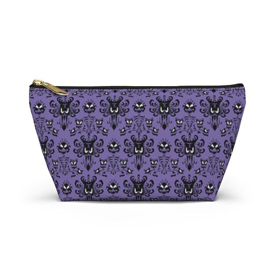 Haunted Mansion Wallpaper Makeup bag - Disneyland - Disney World -Zipper Accessory Pouch | Cosmetic Bag | Pencil Case | Gift For Her | Back To School Gift