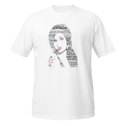 Amy Winehouse Cotton Short Sleeve Tee | Celebrity Shirt | Comfortable Shirt For Men Women | All Size Available