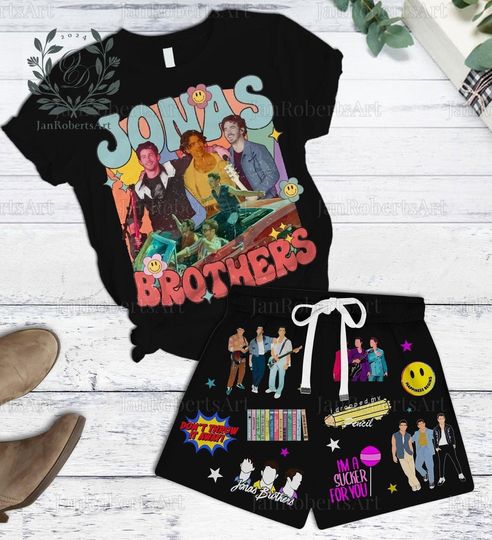 Jonas Brothers T-Shirt, Jonas Brothers Short, Jonas Brothers Pajamas Set, Jonas Brother Tee Shirt, Jonas Brothers Summer Short