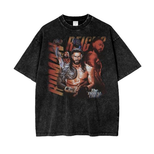 Roman Reigns The Tribal Chief Vintage T-Shirt Unisex short sleeves heavy cotton T-Shirt, multiple colors full sizes shirt