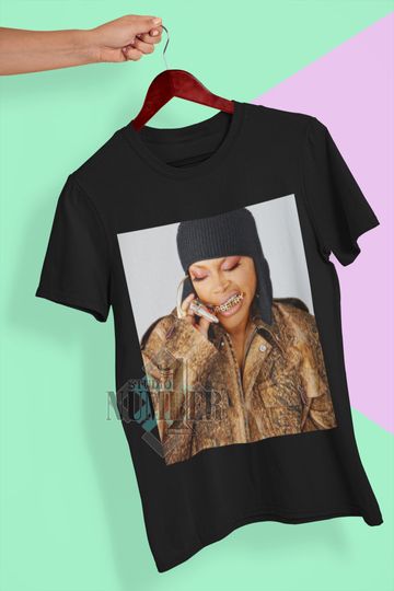 Erykah Badu Cotton Short Sleeve Tee | Celebrity Shirt | Comfortable Shirt For Men Women | All Size Available