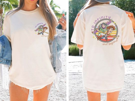 Comfort Colors Toy Story To Infinity and Beyond Shirt, Buzz Lightyear Shirt, Sheriff Woody Shirt, Toy Story Birthday, Disney Friends Shirt