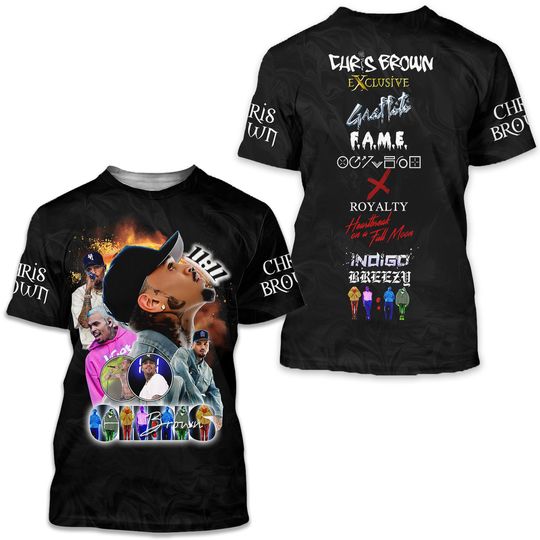 Chris Brown 11:11 Tour 2024 , Chris Brown Fan Shirt