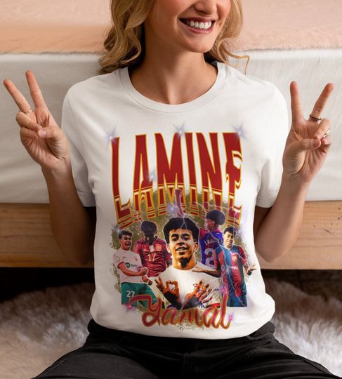 Lamine Yamal TShirt-Barcelona Tshirt , spain YamalTshirt,Lamine Player Tshirt, yamal ,Tshirt Eapaa Lamine Yamal