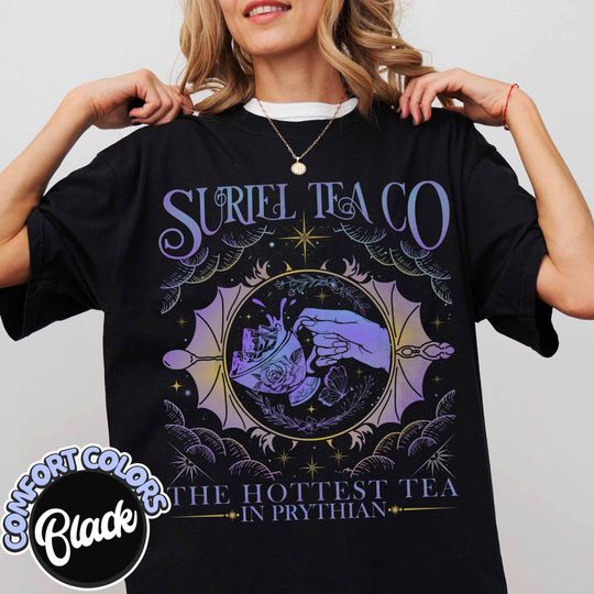 Suriel Tea Co Comfort Color Shirt, a Court of Thorns and Roses Shirt, Bookish Booktok Shirt, the Night Court, Velaris Acotar Shirt,Sjm Merch