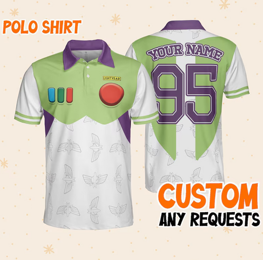 Custom Disney Toy Story Buzz Lightyear Polo Simple, Business Casual Disney Polo