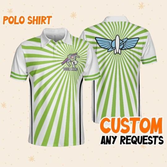 Custom Disney Toy Story Buzz Lightyear Polo Ranger, Business Casual Disney Polo Shirt