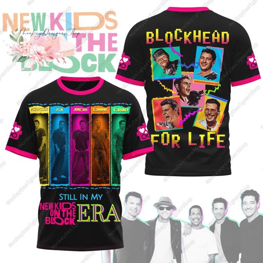 NK on The Block 3D Shirt, NKOT Block Still In My Era T-Shirt, Classic Rock Concert Tee, NK on The Block Tour 2024 Shirt For Fan