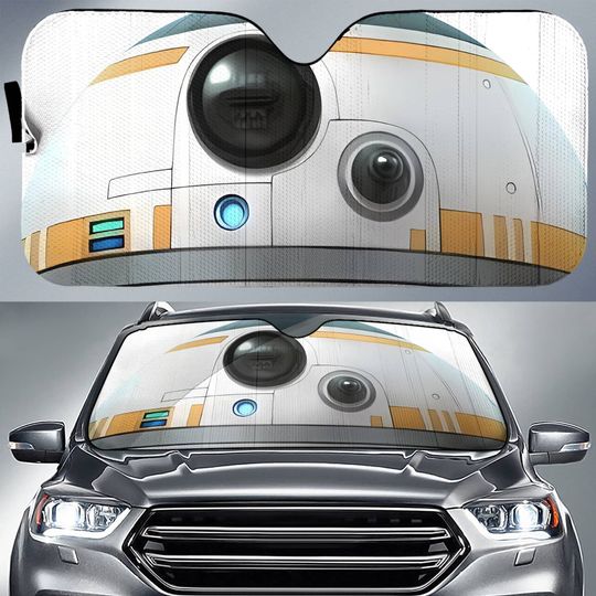 BB-8 Car Sun Shade | Darth Vader The Mandalorian Car Sunshade | Starwars Galaxy Edge Car Sunshade | Car Windshield | Car Accessories