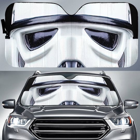 Stormtrooper Car Sun Shade | Stormtrooper Darth Vader Car Sunshade | Starwars Galaxy Edge Car Sunshade Car Windshield Car Accessories