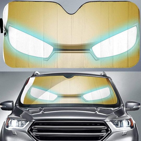 Iron Man Car Sun Shade | Iron Man Tony Stark Car Sunshade | Avengers Superhero Car Sunshade Car Windshield Car Accessories