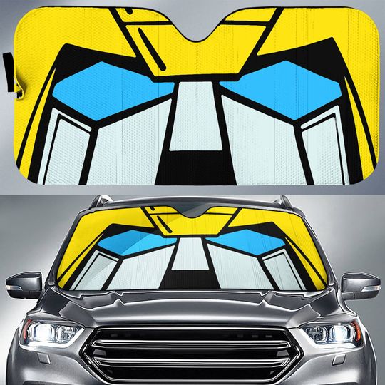 Transformers Bumblebee Car Sunshade, Bumblebee Car Windshield, Autobot Car Accessories, Transformers Car Decor