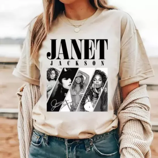 Janet Jackson Together Again 2024 Music Tour Shirt, Casual Cotton Short Sleeved Shirt, Music Merch Shirt, Shirt for Fans, Music Gift Ideas