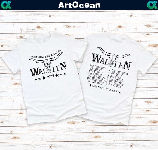 Wallen Tour 2024 Shirt,Wallen Western Tour 2024,Wallen Western Tee,One Night At A Time Tour 2024,Country Music