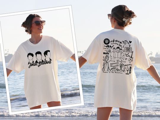 Jonas Brothers Shirt, Jonas Brothers Tour Shirt, Five Albums One Night Tour Shirt,  Jonas Brother Merch Gift