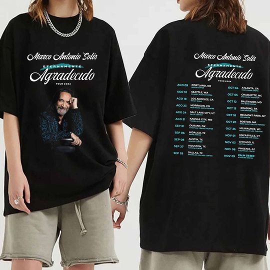 Marco Antonio Sols - Eternally Grateful World Tour 2024 Shirt, Marco Antonio Sols Fan Shirt, Marco Antonio Sols Tour Tee