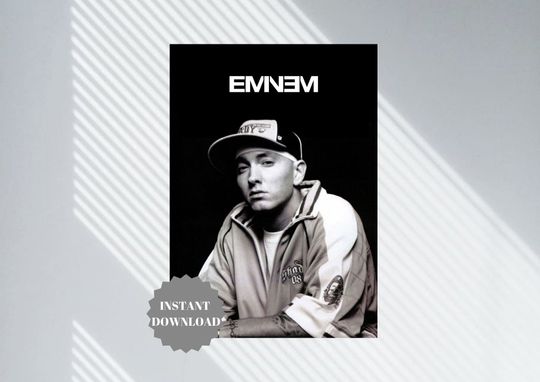 Eminem Poster| Hip Hop Poster| Rapper Poster