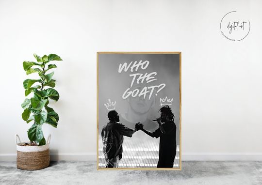 Rapper Wall Poster, Goat Wall Poster, Drake and J Cole Poster, Eminem Wall Poster, Music Poster, Music Wall Poster Gift