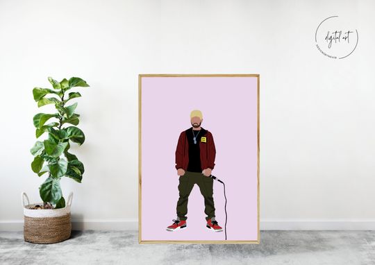 Eminem Poster| Eminem Houdini Poster| Rapper Wall Poster| Hip Hop Wall Art| Eminem Art| Rapper Poster| Eminem Houdini Wall Art