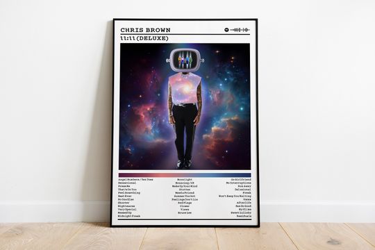 Chris Brown Poster Print | 11:11 Deluxe Album Poster | Music Poster | Album Cover Poster | Wall Decor | Music Gift | Room Decor