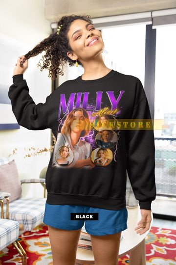 MILLY ALCOCK Vintage Sweatshirt, Milly Alcock Homage Sweatshirt, Milly Alcock Fan Tees, Milly Alcock Retro 90s Shirt, Milly Alcock Merch Gift