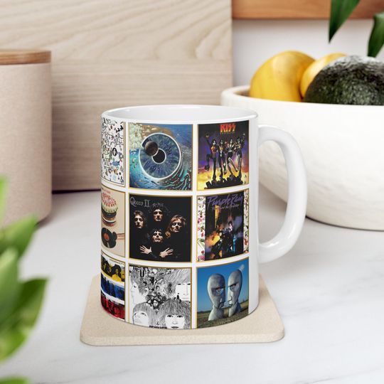 Classic Rock Albums Ceramic Mug | Celebrity Mug | Gift For Lover | 2024 Tour Gift | Birthday Gift