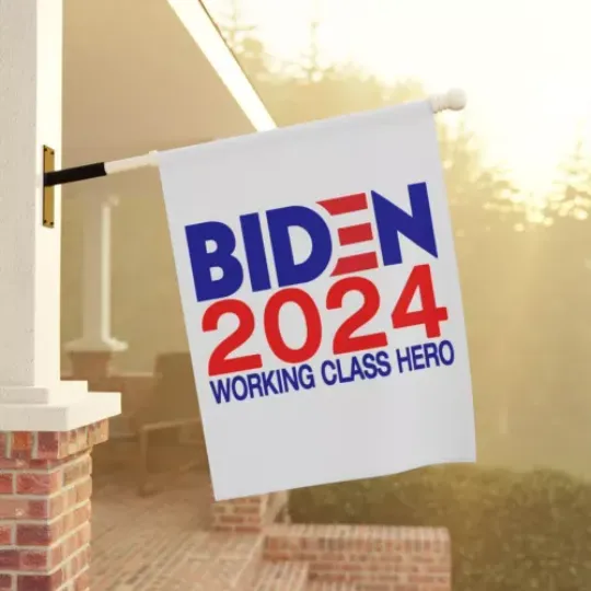 Biden 2024 Working Class Hero Presidential Election 2024 Flag, USA Election Flag, Political Flag, For Decoration
