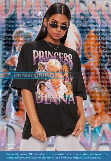PRINCESS DIANA Vintage Shirt, Princess Diana Homage Tshirt, Princess Diana Fan Tees, Princess Diana Retro 90s Shirt, Princess Diana Gift