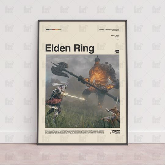 Elden Ring Poster, Gaming Room Poster, Gaming Wall Poster, Gaming Print Poster, Game Gift,Video Games Poster,Gaming Wall Art