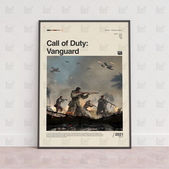 Call of Duty Vanguard Poster, Gaming Room Poster, Gaming Wall Poster, Gaming Print Poster, Game Gift, Video Games Poster,Gaming Art