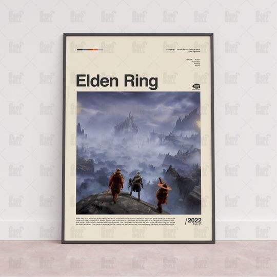 Elden Ring Poster, Gaming Room Poster, Gaming Wall Poster, Gaming Print Poster, Game Gift,Video Games Poster,Gaming Wall Art