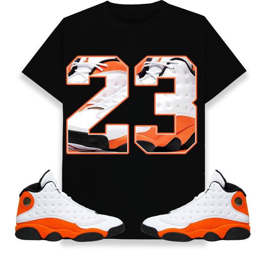 Number 23 CM13 Unisex Shirt Match Jordan 13 Retro Starfish Short Sleeve T-shirt | Comfortable Cotton Shirt | For Unisex