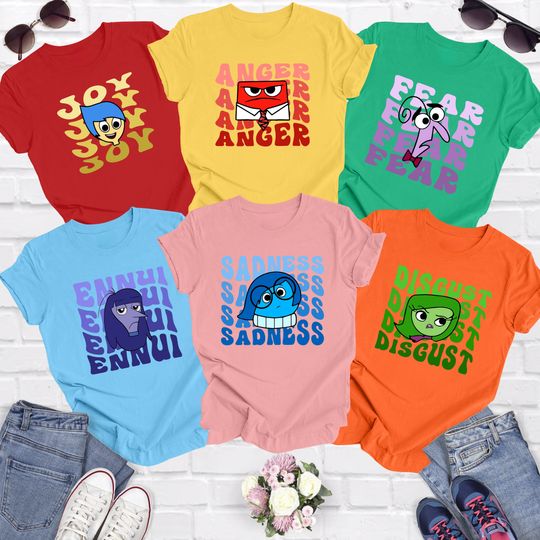 Inside Out Characters Shirts, Inside Out 2 Shirt, Inside Out Group Matching, Disneyland Trip Shirt, Inside Out Family Party Shirt