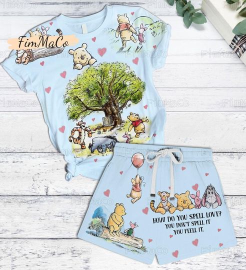 Winnie The Pooh Short Pajama Sets, Pooh Summer Gifts