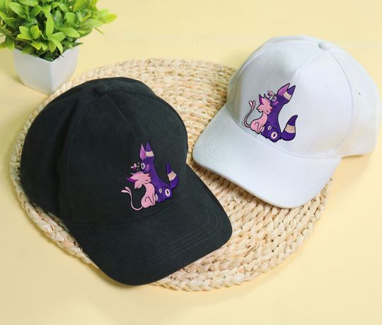 Umbreon Espeon Embroidery Cap Umbreon Espeon Embroidered Hat Gifts