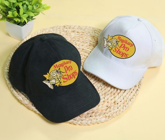 Embroidery Shiny Magikarp Pro Shops Cap Japanese Anime Magikarp Embroidered Gifts