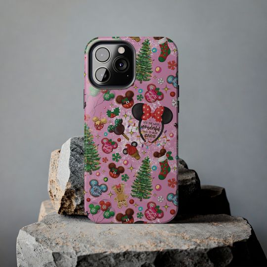 Most Wonderful Time of The Year iPhone Case, Magic Castle iPhone Case, Disney iPhone 15 Phone Case, Main Street Christmas Samsung Case