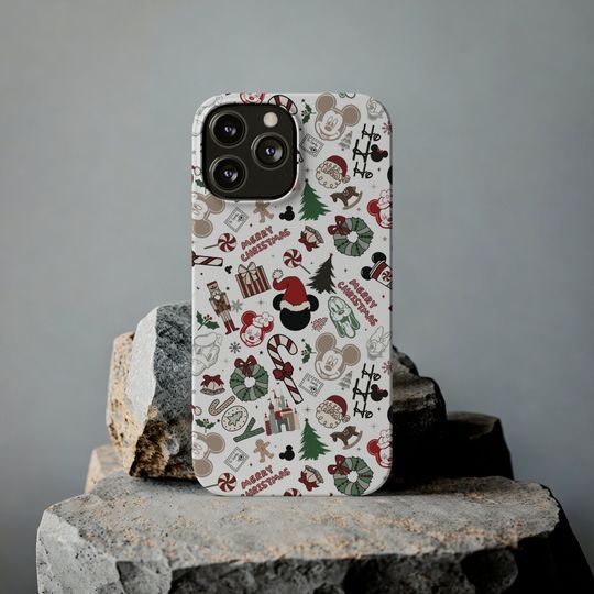 Magic Castle iPhone Case, Christmas iPhone 15 Case, Christmas Disney Samsung Case, Christmas on Main Street Phone Case