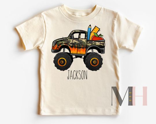 Personalized Name Boy Shirt, First Day Of School Shirt, Custom Boy Shirt